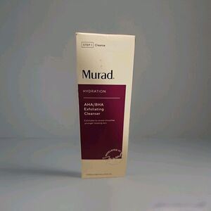MURAD Hydration AHA/BHA Exfoliating Cleanser Full Size 6.75fl oz Damaged Box